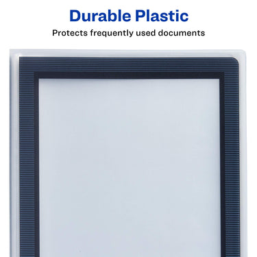 Avery Flexi-View Presentation Book, Clear Front Window for Title Page, 24 Non-Stick Pages, 1 Black Book (47690)